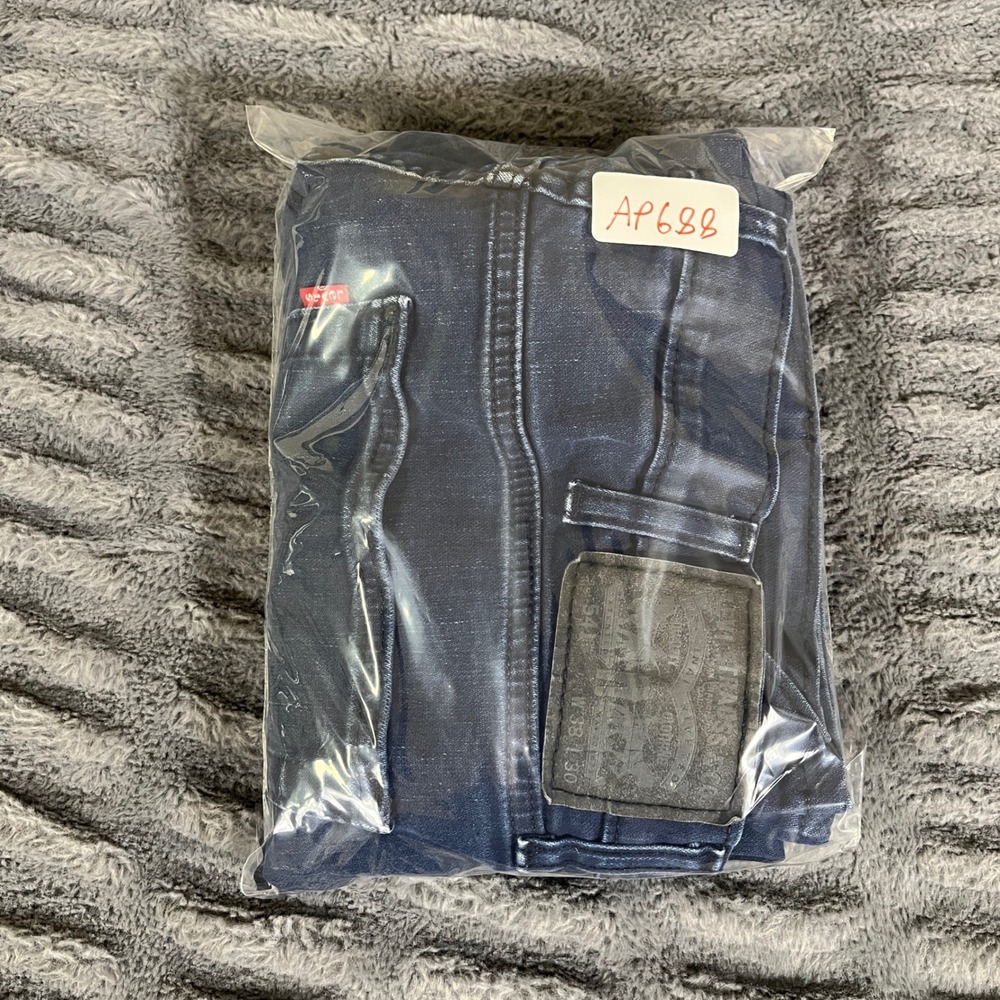 Levis 541 Athletic Taper Jeans Mens 38x30 Dark Blue Indigo Stretch Denim AP688 - Picture 8 of 8